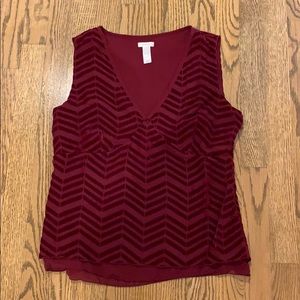 Old Navy maroon tank Sz M